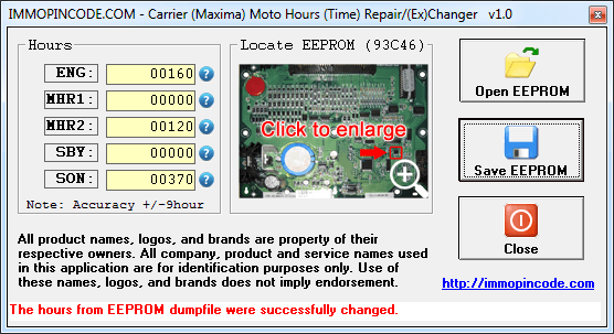Carrier MotoHours Repair Tool 1.0